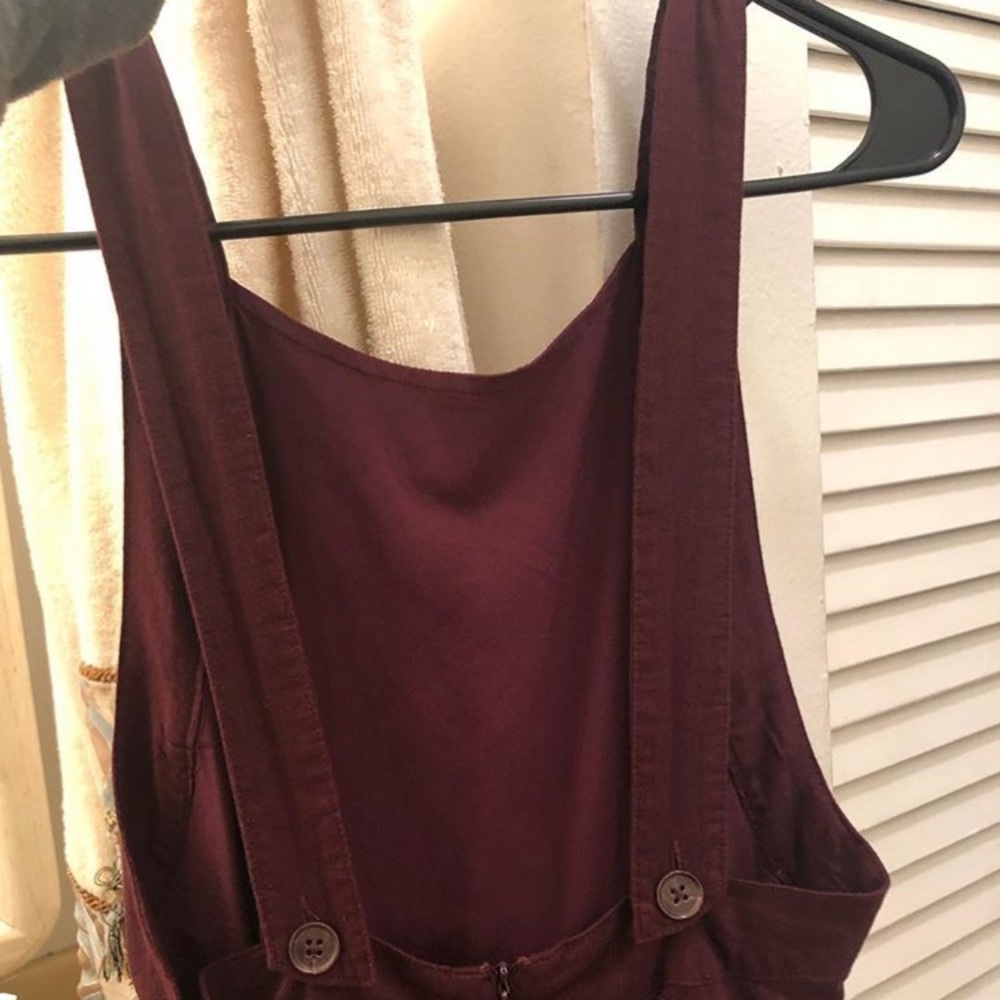 Maroon dress with open back!